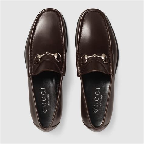 gucci mens loafer leather|Gucci rubber loafers men.